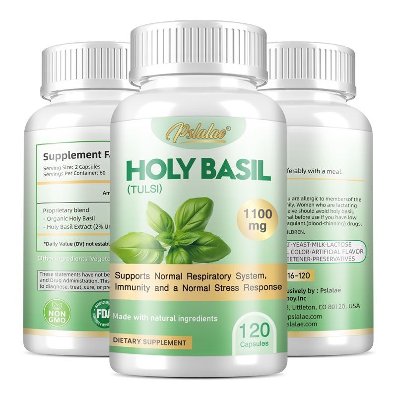 Tulsi Holy Basil - Cápsulas de albahaca sagrada: mejoran la