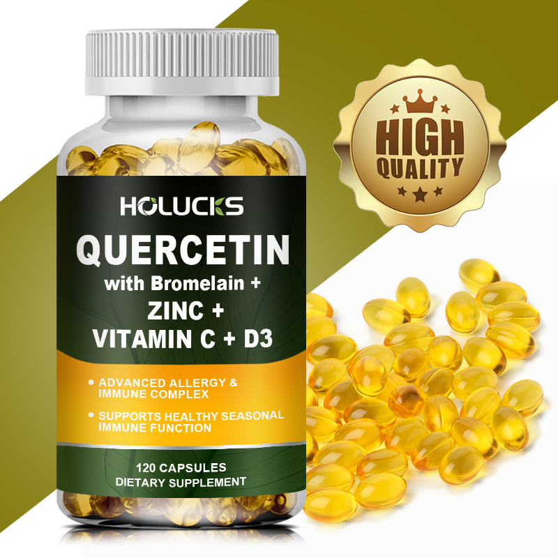 Tulsi Holy Basil - Suplemento de complejo de quercetina, apoyo