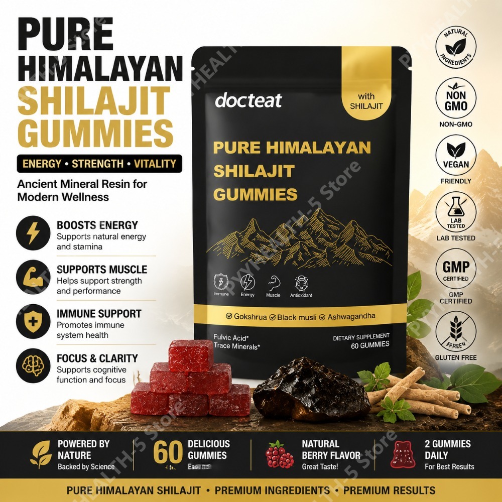Gomitas de Shilajit Puro del H - Natural Herbal Wellness reseña y precio