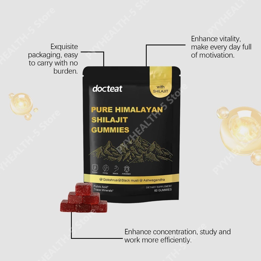 Gomitas de Shilajit Puro del H - Natural Herbal Wellness reseña y precio