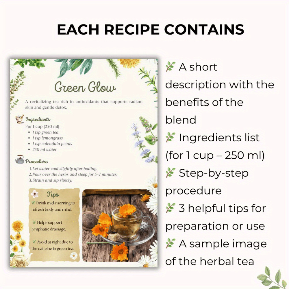 Libro de recetas de té de hier - Natural Herbal Wellness reseña y precio