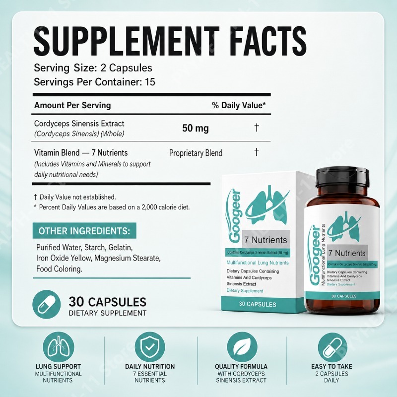 Cápsulas de Extracto de Cordyc - Natural Herbal Wellness reseña y precio