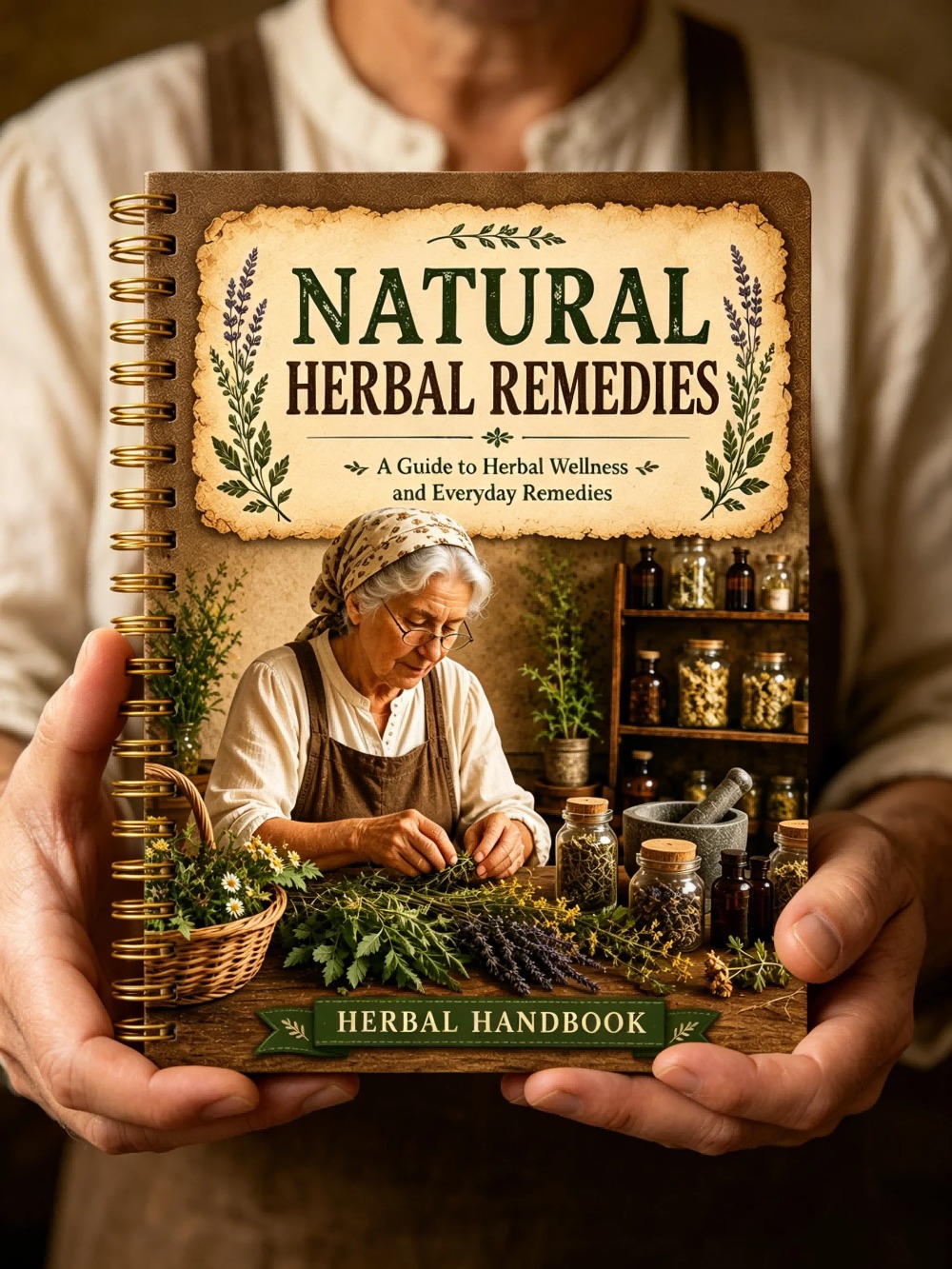 Cuaderno A5 de Diseño Vintage  - Natural Herbal Wellness reseña y precio