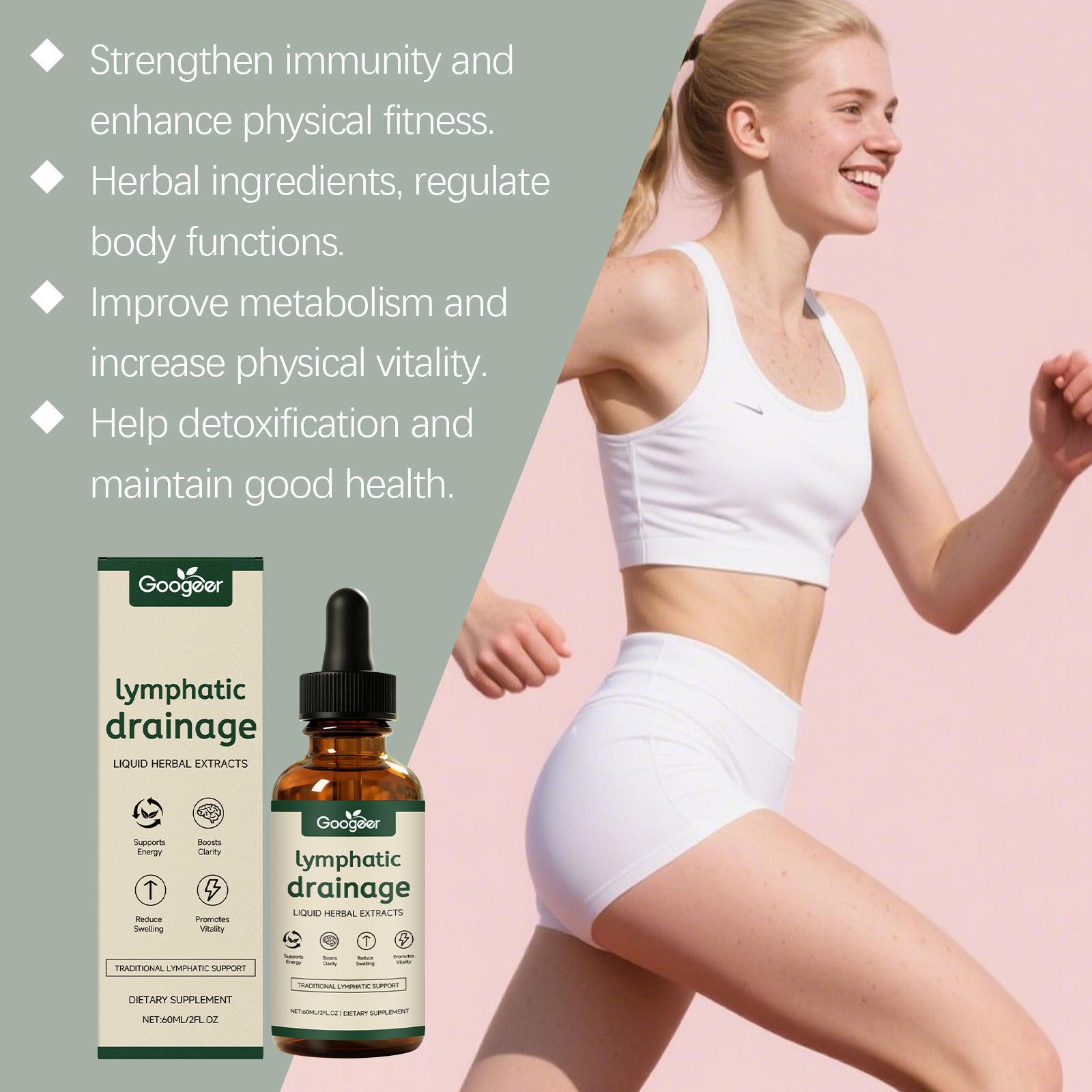 Gotas para Drenaje Linfático 1 - Natural Herbal Wellness reseña y precio