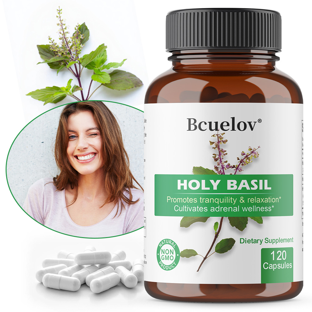 Cápsulas de Extracto de Tulsi  - Tulsi Holy Basil reseña y precio